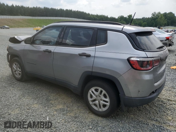 2018 Jeep Compass Sport с VIN 3C4NJCAB3JT226722, выставлен на аукционе Copart как лот 59609515 с пробегом 115 494 миль миль и Списание • Salvage title. История ставок и продаж доступна на DreamBid. Изображение 2.