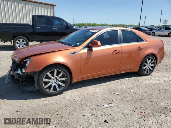 2008 Cadillac CTS RWD w/1SB with VIN 1G6DV57V680187437, listed as a Copart auction lot 51904345 with 129,211 mi miles and Salvage Title. Bid and sale history available at carsss.com. Image 1.