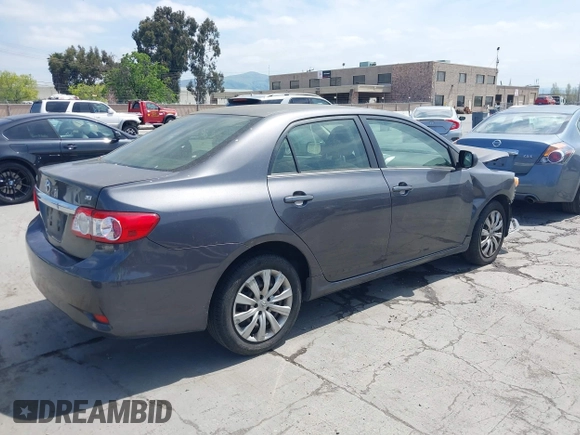 2013 Toyota Corolla L with VIN JTDBU4EE2DJ113876, listed as a IAAI auction lot 42044548 with 232,500 mi miles. Bid and sale history available at carsss.com. Image 4.