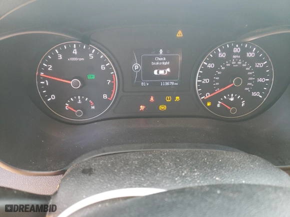 2017 Kia Optima LX with VIN KNAGT4L30H5132108, listed as a Copart auction lot 53157815 with 113,678 mi miles and Salvage Title. Bid and sale history available at carsss.com. Image 9.