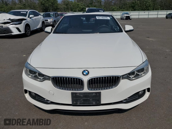 2015 BMW 4 Series 428i with VIN WBA3V7C57FP772880, listed as a Copart auction lot 62740295 with 107,673 mi miles and Salvage title. Bid and sale history available at DreamBid. Image 5.