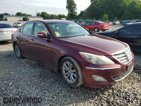 2013 Hyundai Genesis 3.8L z VIN KMHGC4DDXDU209542, wystawiony jako Copart lot #60845625 z przebiegiem 224 186 mil mil oraz Szkoda całkowita • Salvage title. Historia ofert i sprzedaży dostępna na DreamBid. Obrazek 4.