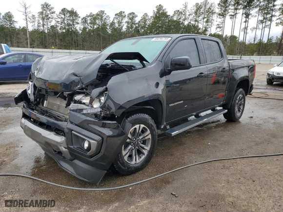 2022 Chevrolet Colorado 2WD Z71 with VIN 1GCGSDEN5N1244586, listed as a Copart auction lot 89294755 with 52,120 mi miles and Salvage Title. Bid and sale history available at carsss.com. Image 1.