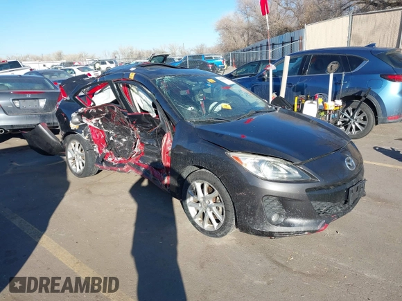 2012 Mazda 3 S Grand Touring with VIN JM1BL1W57C1530523, listed as a IAAI auction lot 41451106 with 128,567 mi miles and . Bid and sale history available at DreamBid. Image 1.