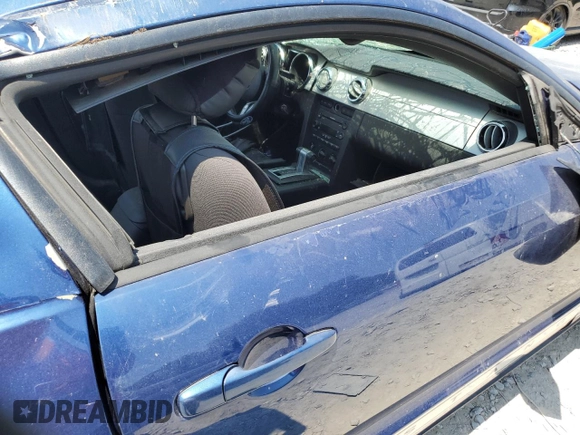 2007 Ford Mustang Deluxe with VIN 1ZVFT80N475229920, listed as a Copart auction lot 62082225 with 169,130 mi miles and Salvage title. Bid and sale history available at DreamBid. Image 10.
