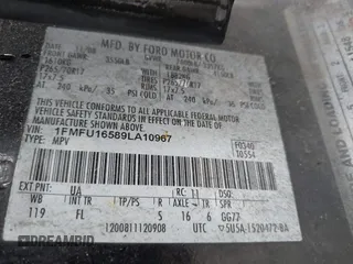 2009 Ford Expedition SSV с VIN 1FMFU16589LA10967, выставлен на аукционе IAAI как лот 42147381 с пробегом 202 941 миль миль и . История ставок и продаж доступна на DreamBid. Изображение 9.