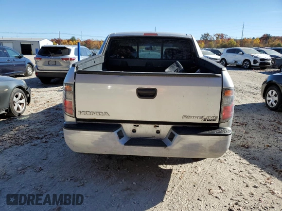 2008 Honda Ridgeline RT with VIN 2HJYK16208H529267, listed as a Copart auction lot 77496104 with 190,327 mi miles and Clean Title. Bid and sale history available at carsss.com. Image 6.
