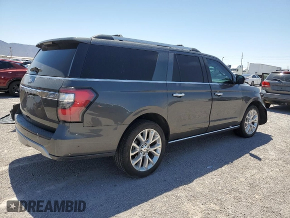 2018 Ford Expedition Max Limited with VIN 1FMJK2AT1JEA36704, listed as a Copart auction lot 56225005 with 82,193 mi miles and Salvage title. Bid and sale history available at DreamBid. Image 3.