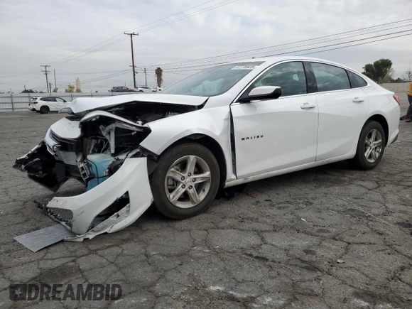 2024 Chevrolet Malibu LS with VIN 1G1ZB5ST9RF105015, listed as a Copart auction lot 47778925 with 27,452 mi miles and Salvage Title. Bid and sale history available at DreamBid. Image 1.