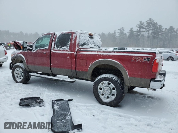 2015 Ford Super Duty F-250 SRW Lariat with VIN 1FT7W2B60FEC94554, listed as a Copart auction lot 45032695 with 0 mi miles and Salvage Title. Bid and sale history available at carsss.com. Image 2.
