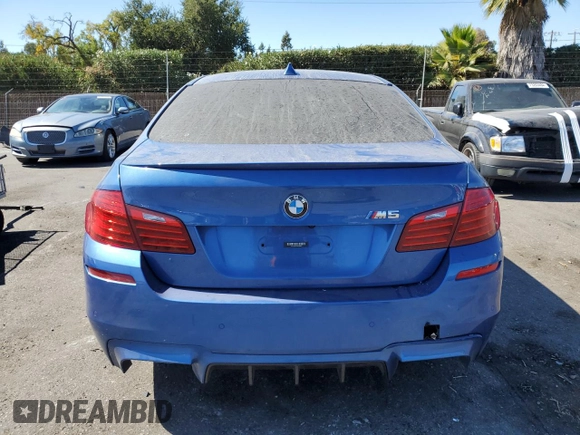 2016 BMW M5 with VIN WBSFV9C57GG343387, listed as a Copart auction lot 73416564 with 71,131 mi miles and Salvage Title. Bid and sale history available at carsss.com. Image 6.