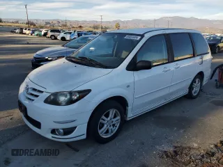 2006 Mazda MPV LX with VIN JM3LW28AX60557390, listed as a Copart auction lot 85831534 with 123,761 mi miles and Clean Title. Bid and sale history available at carsss.com. Image 1.