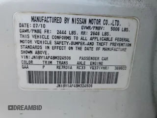 2011 Infiniti M37 with VIN JN1BY1AP4BM324506, listed as a Copart auction lot 68089244 with 96,600 mi miles and Salvage Title. Bid and sale history available at carsss.com. Image 15.