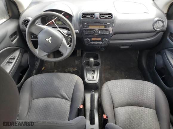 2015 Mitsubishi Mirage DE with VIN ML32A3HJ5FH041919, listed as a Copart auction lot 53329685 with 152,577 mi miles and Salvage Title. Bid and sale history available at carsss.com. Image 8.