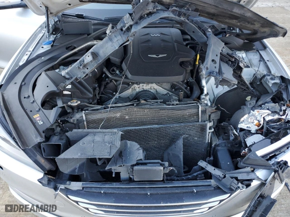2017 Genesis G80 3.8L with VIN KMHGN4JE5HU199418, listed as a Copart auction lot 88864925 with 126,904 mi miles and Salvage Title. Bid and sale history available at carsss.com. Image 11.