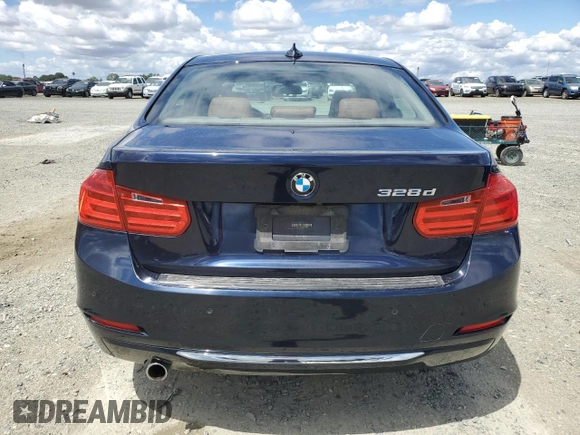 2014 BMW 3 Series 328d with VIN WBA3D3C5XEK154587, listed as a Copart auction lot 55257685 with 123,593 mi miles and Clean title. Bid and sale history available at DreamBid. Image 6.