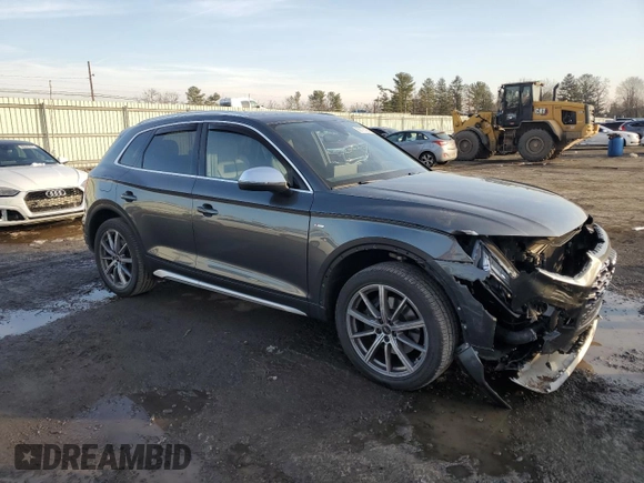 2022 Audi SQ5 Premium Plus with VIN WA1B4AFY8N2091606, listed as a Copart auction lot 86721464 with 10,869 mi miles and Salvage Title. Bid and sale history available at carsss.com. Image 4.