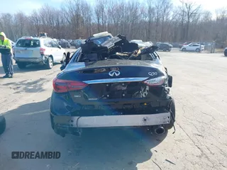 2021 Infiniti Q50 3.0t LUXE with VIN JN1EV7BR0MM752360, listed as a IAAI auction lot 41892956 with 63,990 mi miles. Bid and sale history available at carsss.com. Image 16.