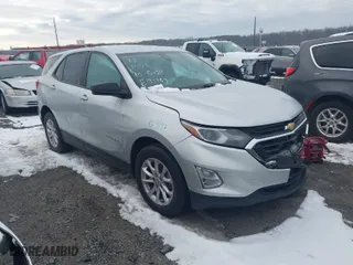 2021 Chevrolet Equinox LS with VIN 3GNAXSEV8MS164263, listed as a IAAI auction lot 41294065 with 92,885 mi miles. Bid and sale history available at carsss.com. Image 1.