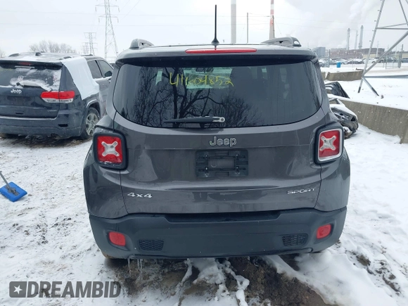 2017 Jeep Renegade Sport with VIN ZACCJBAB0HPG11643, listed as a IAAI auction lot 41604852 with 125,110 mi miles and . Bid and sale history available at carsss.com. Image 17.