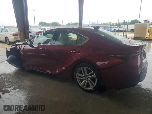 2024 Lexus IS 300 z VIN JTHCA1D20R5129284, wystawiony jako Copart lot #58950015 z przebiegiem 22 309 mil mil oraz Szkoda całkowita • Salvage title. Historia ofert i sprzedaży dostępna na DreamBid. Obrazek 2.