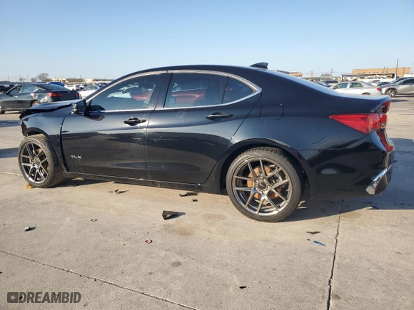 2020 Acura TLX with VIN 19UUB3F39LA000285, listed as a Copart auction lot 43385855 with 46,702 mi miles and Salvage Title. Bid and sale history available at carsss.com. Image 2.