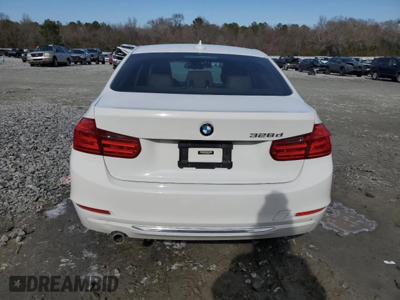 2014 BMW 3 Series 328d with VIN WBA3D3C58EF099338, listed as a Copart auction lot 42738925 with 157,696 mi miles and Salvage Title. Bid and sale history available at carsss.com. Image 6.