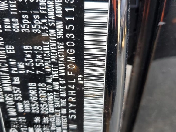 2021 Kia Sorento EX z VIN 5XYRH4LF0MG035113, wystawiony jako Copart lot #45424335 z przebiegiem 92 636 mil mil oraz Szkoda całkowita • Salvage title. Historia ofert i sprzedaży dostępna na DreamBid. Obrazek 15.