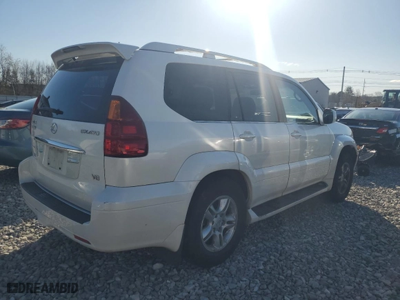 2007 Lexus GX 470 with VIN JTJBT20X970138720, listed as a Copart auction lot 53390435 with 220,051 mi miles and Clean Title. Bid and sale history available at carsss.com. Image 3.