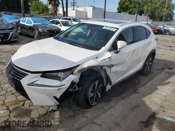 2018 Lexus NX 300h with VIN JTJBJRBZ8J2093102, listed as a Copart auction lot 51307455 with 107,163 mi miles and Clean title. Bid and sale history available at DreamBid. Image 1.