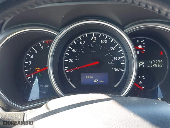 2013 Nissan Murano SL with VIN JN8AZ1MW5DW303278, listed as a IAAI auction lot 41407440 with 117,735 mi miles. Bid and sale history available at carsss.com. Image 7.