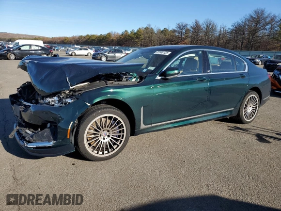 2022 BMW 7 Series with VIN WBA7U2C11NCJ22940, listed as a Copart auction lot 87848125 with 37,023 mi miles and Salvage title. Bid and sale history available at DreamBid. Image 1.