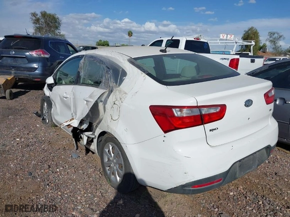 2012 Kia Rio LX with VIN KNADM4A30C6077391, listed as a IAAI auction lot 38907618 with 192,180 mi miles. Bid and sale history available at carsss.com. Image 6.