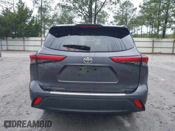 2022 Toyota Highlander LE with VIN 5TDBZRBH8NS594816, listed as a IAAI auction lot 41892825 with 49,229 mi miles and . Bid and sale history available at DreamBid. Image 16.