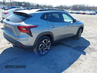 2024 Chevrolet Trax 2RS with VIN KL77LJE27RC210948, listed as a IAAI auction lot 41763379 with 12,536 mi miles and . Bid and sale history available at DreamBid. Image 4.