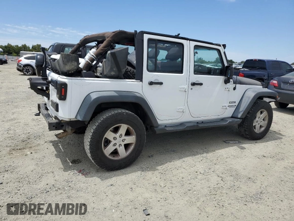 2013 Jeep Wrangler Unlimited Sport with VIN 1C4BJWDG8DL639781, listed as a Copart auction lot 63620025 with 84,720 mi miles and Salvage title. Bid and sale history available at DreamBid. Image 3.