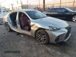 2017 Lexus IS with VIN JTHBA1D23H5056020, listed as a IAAI auction lot 41013926 with 132,315 mi miles. Bid and sale history available at carsss.com. Image 1.