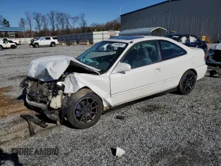 2000 Honda Civic EX with VIN 1HGEJ8243YL126866, listed as a Copart auction lot 49469035 with 198,103 mi miles and Salvage Title. Bid and sale history available at carsss.com. Image 1.