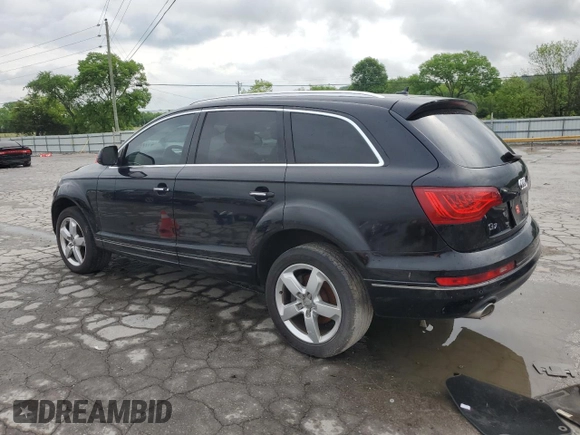 2015 Audi Q7 3.0T Vorsprung Edition with VIN WA1WGCFE4FD030219, listed as a Copart auction lot 54397695 with 122,123 mi miles and Clean Title. Bid and sale history available at carsss.com. Image 2.