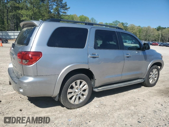 2013 Toyota Sequoia Limited with VIN 5TDKY5G13DS044283, listed as a Copart auction lot 52236725 with 195,118 mi miles and Salvage Title. Bid and sale history available at carsss.com. Image 3.