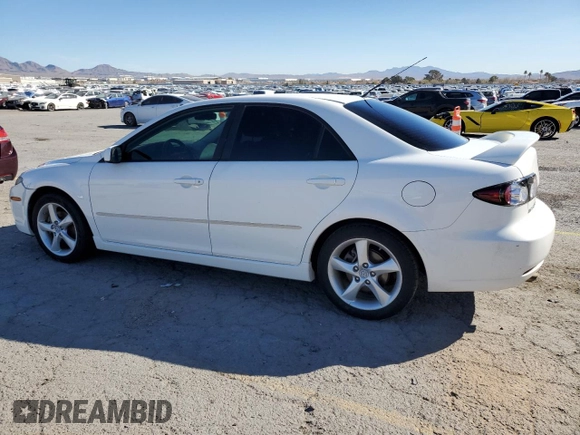 2008 Mazda 6 i Sport VE with VIN 1YVHP80C985M32697, listed as a Copart auction lot 46066365 with 220,856 mi miles and Salvage Title. Bid and sale history available at carsss.com. Image 2.