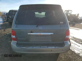 2005 Kia Sedona LX with VIN KNDUP131X56672224, listed as a Copart auction lot 88444405 with 151,386 mi miles and Salvage Title. Bid and sale history available at carsss.com. Image 6.