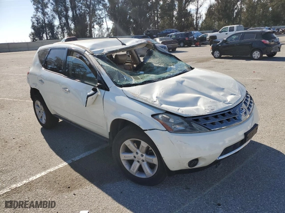 2006 Nissan Murano S with VIN JN8AZ08T56W428732, listed as a Copart auction lot 46136675 with 140,129 mi miles and Salvage Title. Bid and sale history available at carsss.com. Image 4.