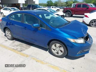 2014 Honda Civic Sedan LX with VIN 19XFB2F52EE077275, listed as a IAAI auction lot 41944060 with 88,090 mi miles. Bid and sale history available at carsss.com. Image 1.