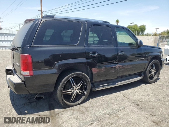 2002 Cadillac Escalade z VIN 1GYEC63T42R189976, wystawiony jako Copart lot #57852565 z przebiegiem 243 089 mil mil oraz Szkody całkowita. Historia ofert i sprzedaży dostępna na DreamBid. Obrazek 3.