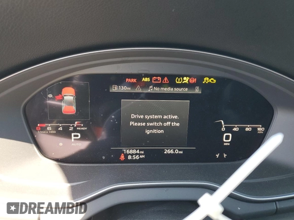 2023 Audi Q5 Sportback S line Premium Plus with VIN WA15AAFY6P2089295, listed as a Copart auction lot 55124535 with 16,884 mi miles and Salvage title. Bid and sale history available at DreamBid. Image 9.