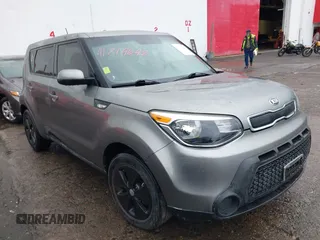 2014 Kia Soul with VIN KNDJN2A22E7046591, listed as a IAAI auction lot 41714648 with 157,363 mi miles. Bid and sale history available at carsss.com. Image 1.