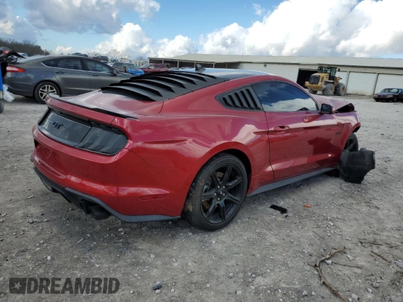 2020 Ford Mustang GT with VIN 1FA6P8CF0L5145203, listed as a Copart auction lot 87235594 with 79,289 mi miles and Salvage Title. Bid and sale history available at DreamBid. Image 3.