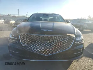 2021 Genesis G80 2.5T with VIN KMTGB4SC5MU046379, listed as a Copart auction lot 77659574 with 30,997 mi miles and Salvage Title. Bid and sale history available at carsss.com. Image 5.