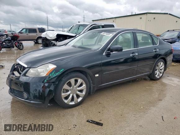 2007 Infiniti M Sport z VIN JNKAY01E07M300436, wystawiony jako Copart lot #55574655 z przebiegiem 128 599 mil mil oraz Szkoda całkowita • Salvage title. Historia ofert i sprzedaży dostępna na DreamBid. Obrazek 1.
